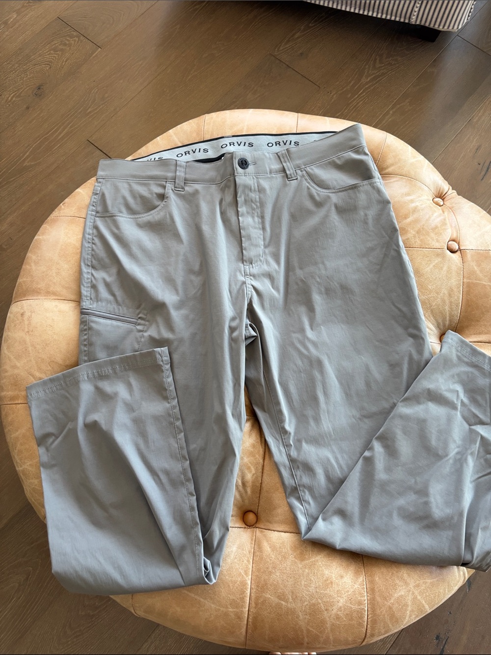 Orvis Men's Adventure Stretch Ripstop Olive Gray Pants